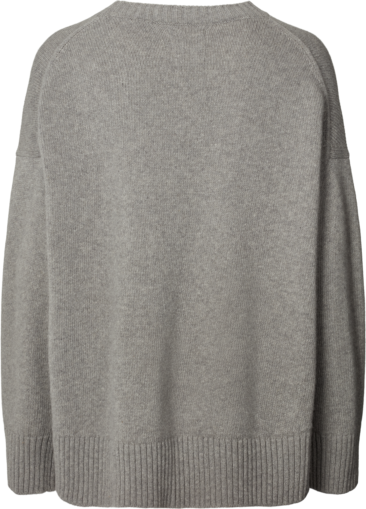 Maglione Vigga in lana d’agnello grigio melange