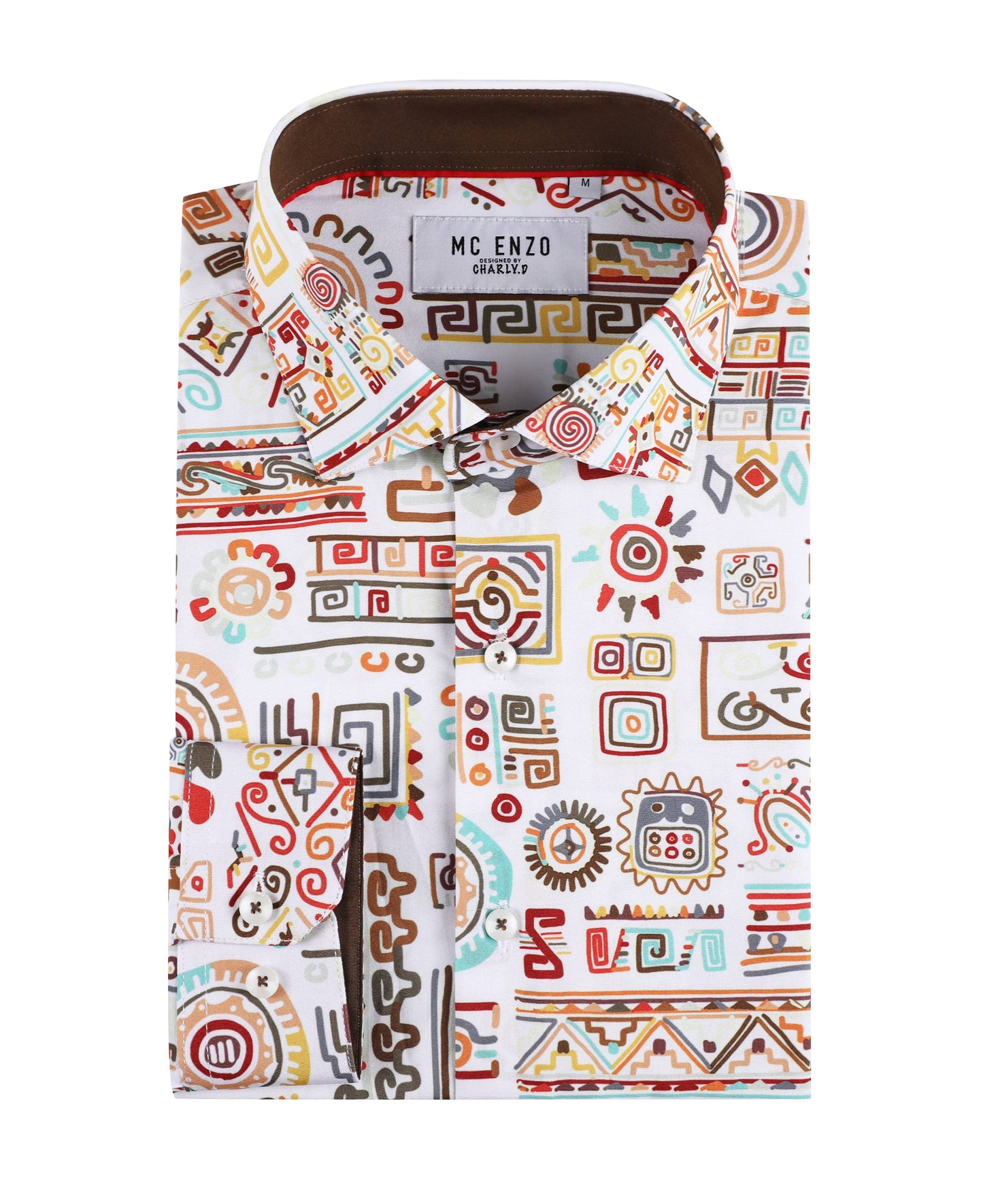 Camicia slim fit elasticizzata con stampa digitale