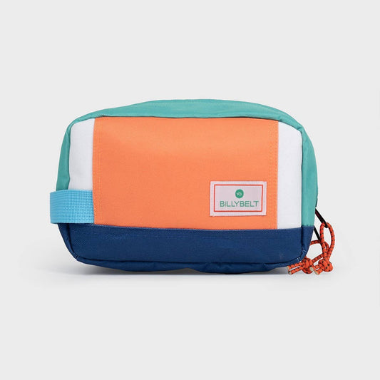 Borsa da toilette in poliestere riciclato multicolore