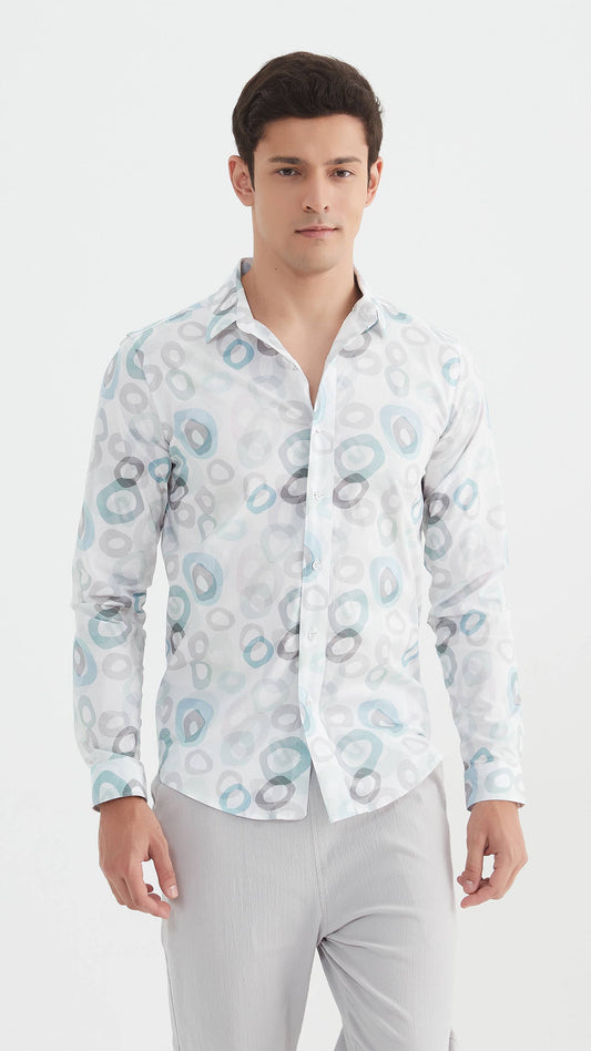 Camicia premium a fantasia con stampa digitale