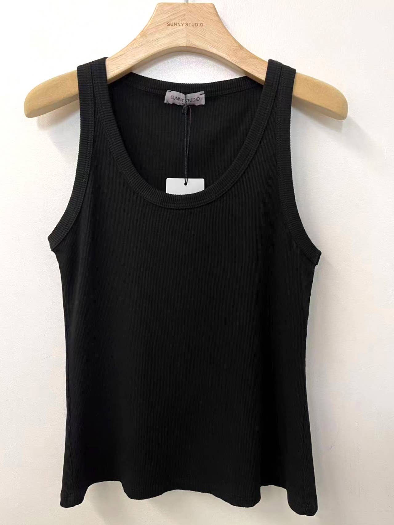 Canotta Tanessa a coste con girocollo
