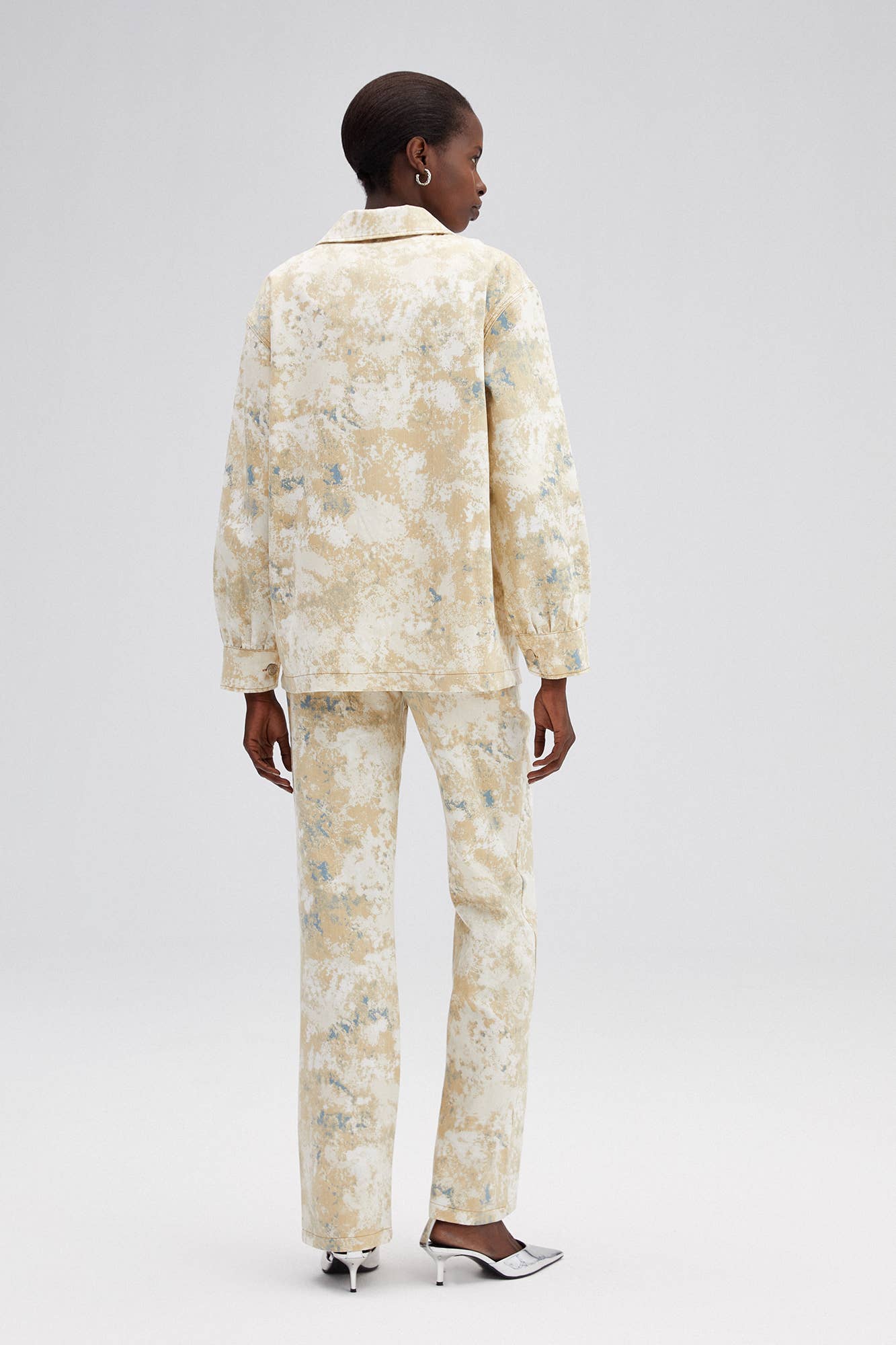 Giacca in cotone tie-dye