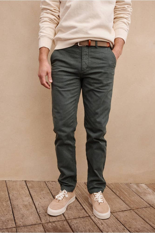 Pantaloni chino slim Joe verde abete