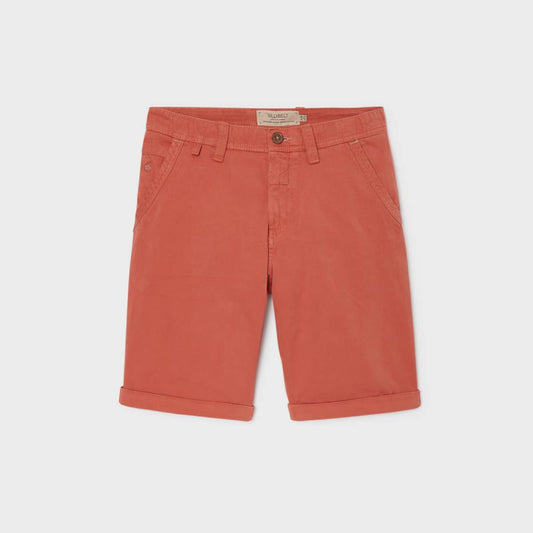 Bermuda in cotone biologico terracotta