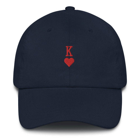 Cappellino dad hat in cotone con ricamo King e cinturino regolabile