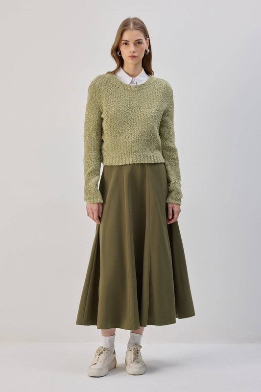 Maglione corto in maglia morbida