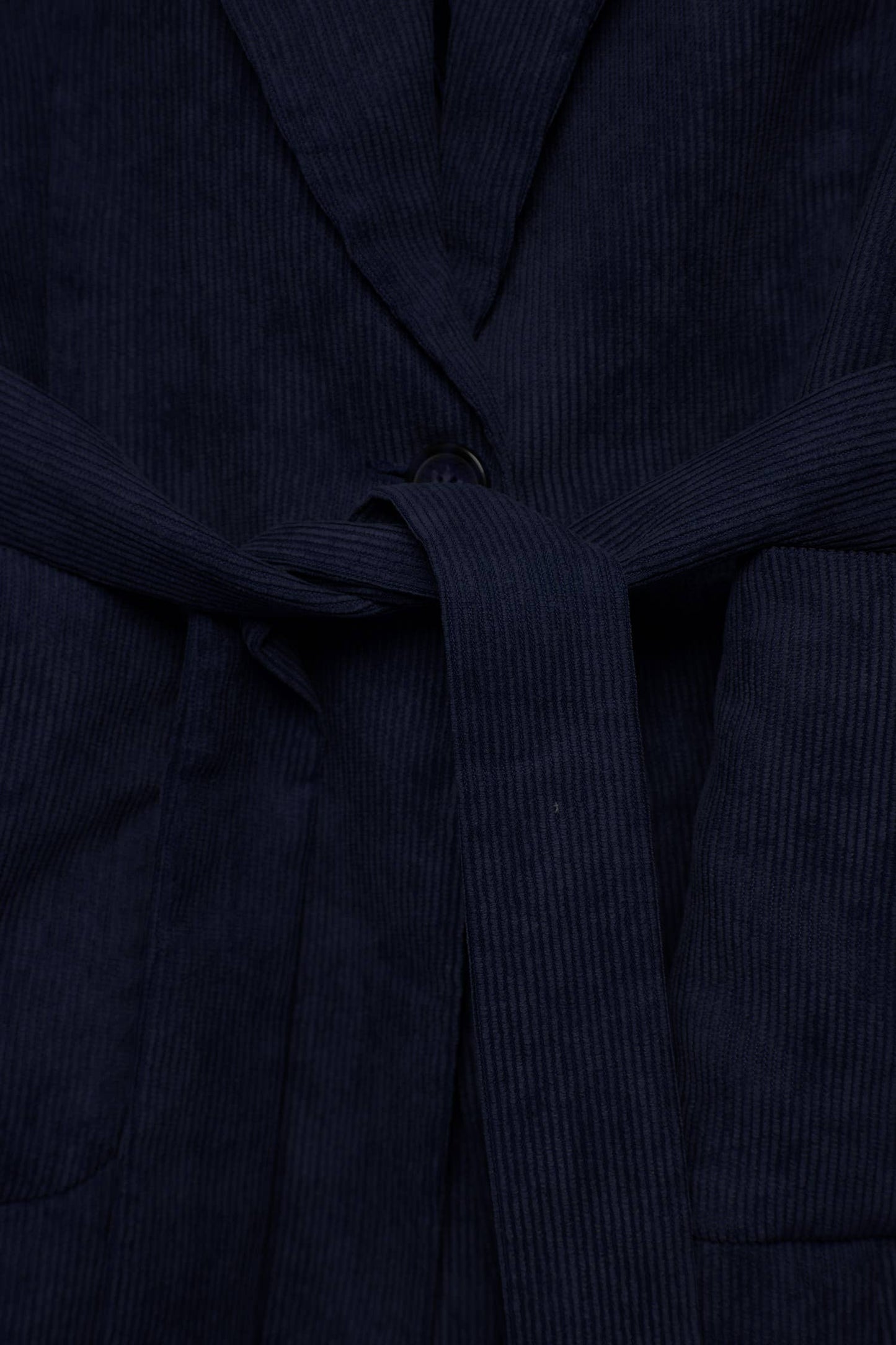 Blazer in velluto a coste con cintura