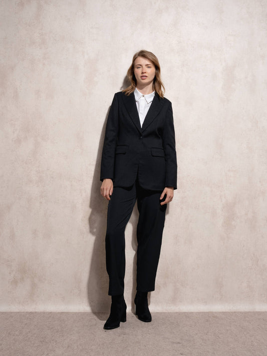 Blazer donna nero sartoriale