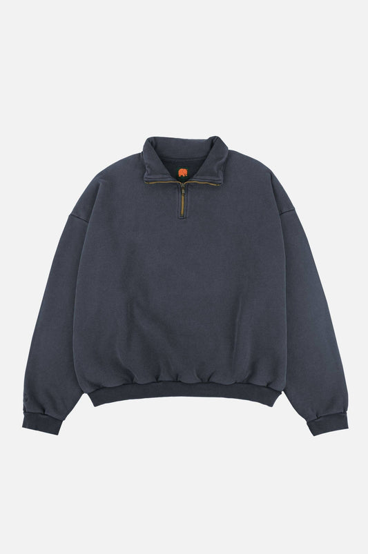 Maglione oversize super heavy con zip a quarto Total Eclipse