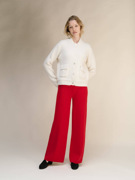 Giacca bomber in misto cashmere