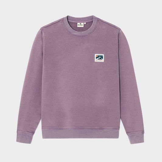 Felpa in cotone biologico viola Winter Edition