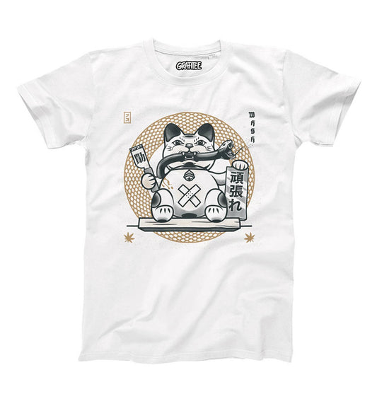 T-shirt Maneki Neko Ninja streetwear manga