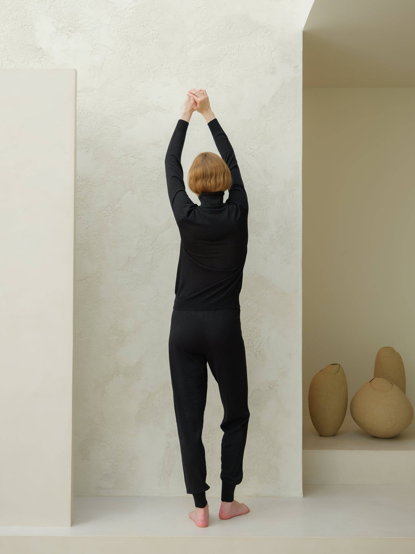 Pantaloni Yoga in Lana Merino Extra Fine