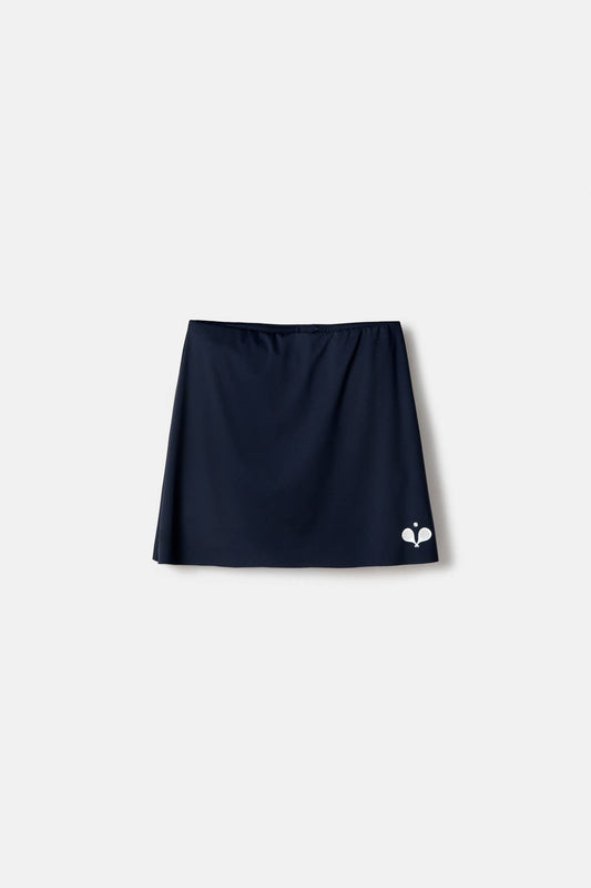 Gonna pantaloncino sportiva con shorts interni e tasca laterale