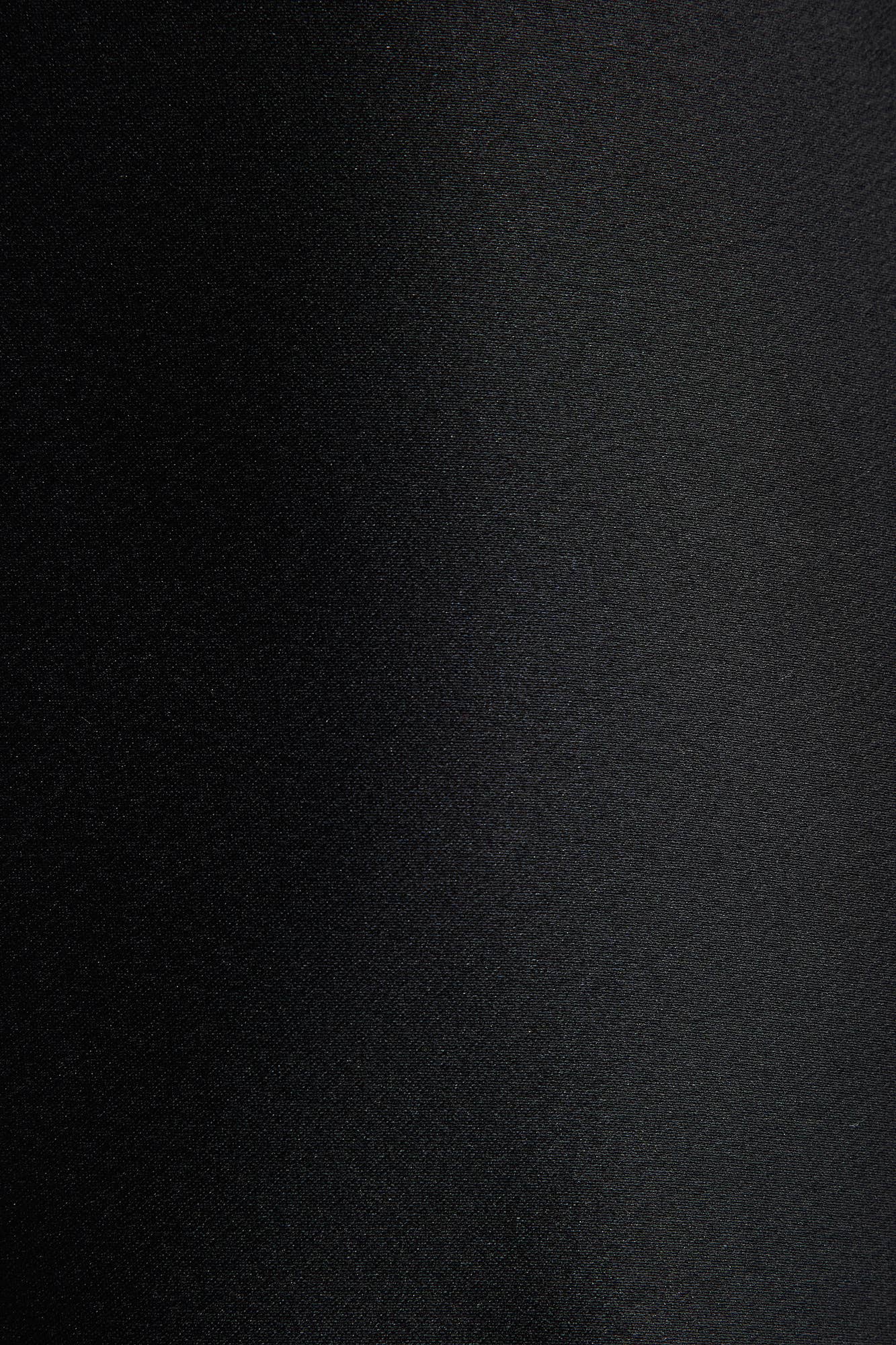 Cappotto trench effetto raso nero con cintura