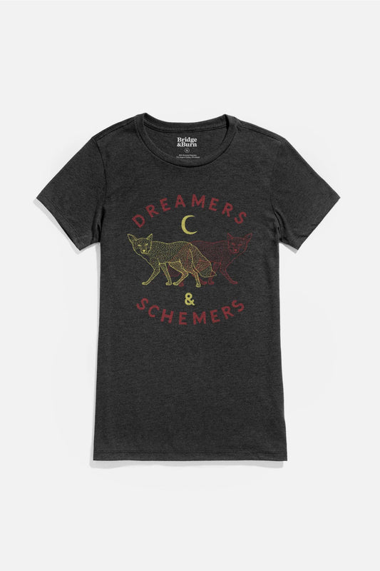 T-shirt donna Dreamers & Schemers nera