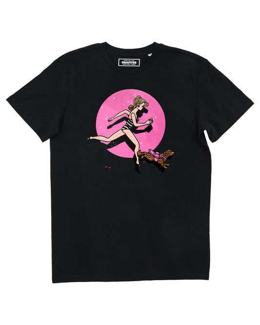 T-shirt unisex in cotone biologico con stampa Barbie
