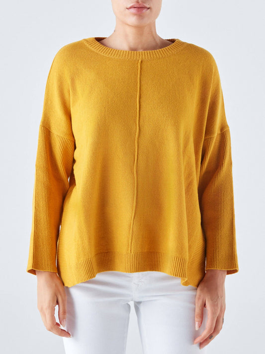 Maglione in maglia morbida con scollo tondo Nervo