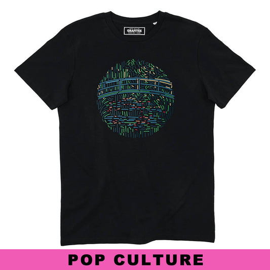 T-shirt artistica Ninfee con stampa ispirata a Monet