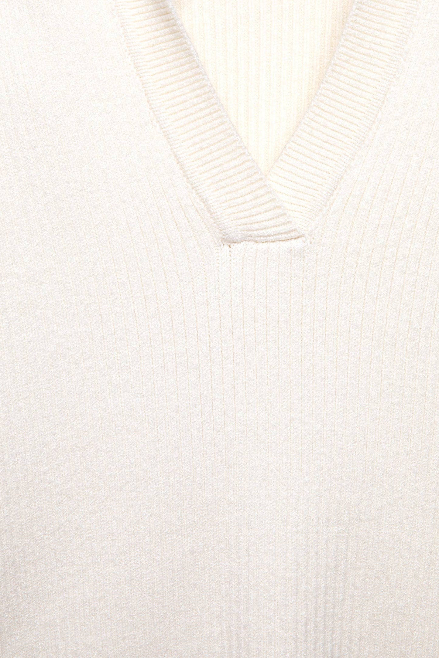 Maglione a maglia rasata con collo polo