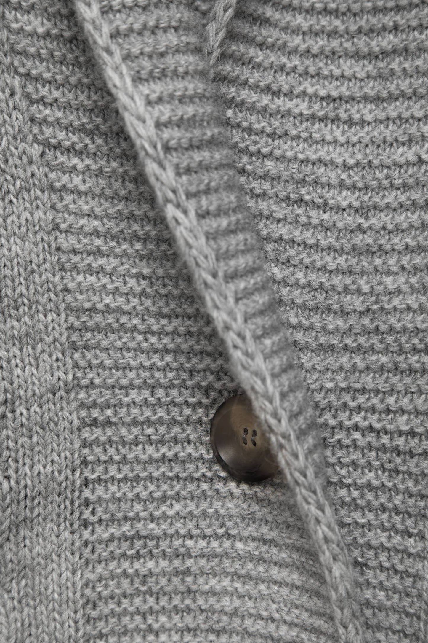 Cardigan lungo in maglia strutturata con collo a scialle