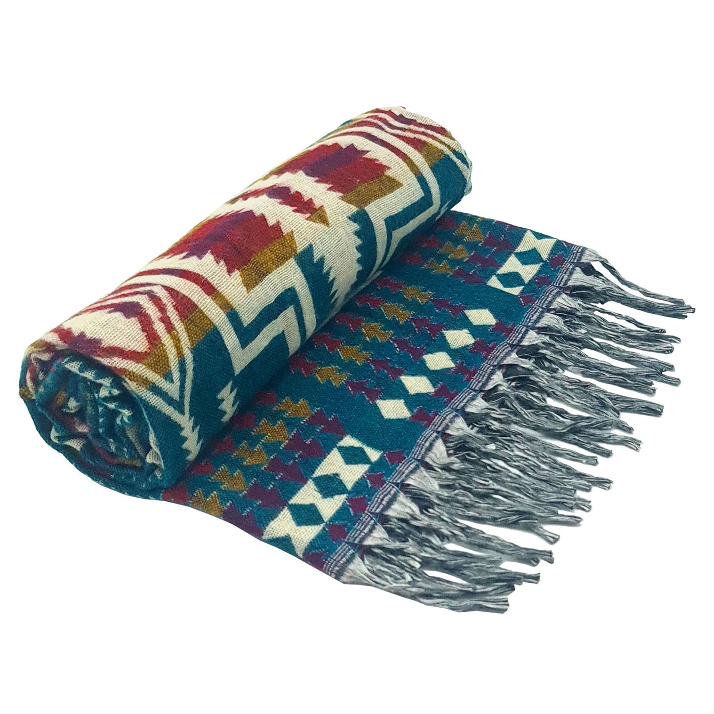 Maxi sciarpa invernale morbida e calda con frange