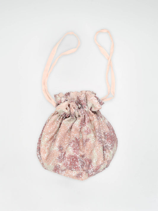 Borsa a sacco con paillettes stampa stella
