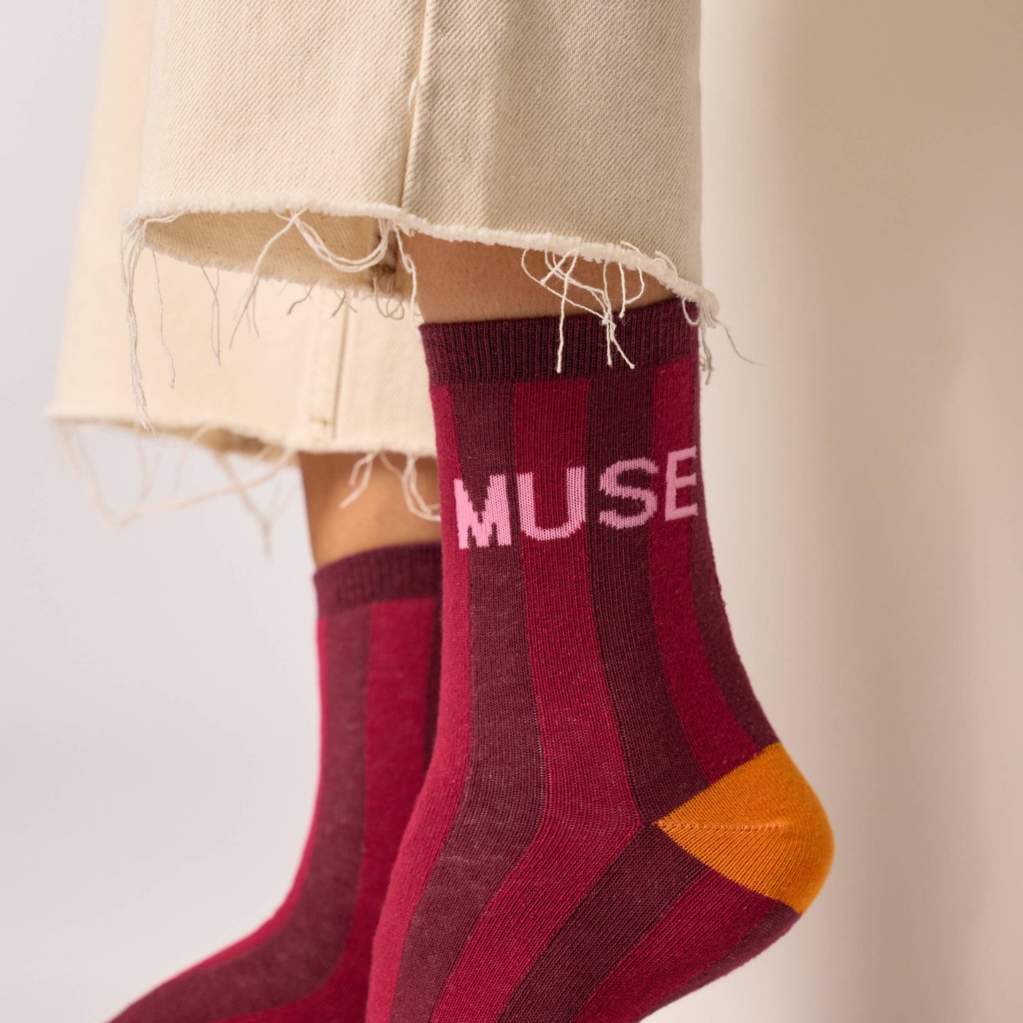 Calzini a righe in cotone pettinato Muse