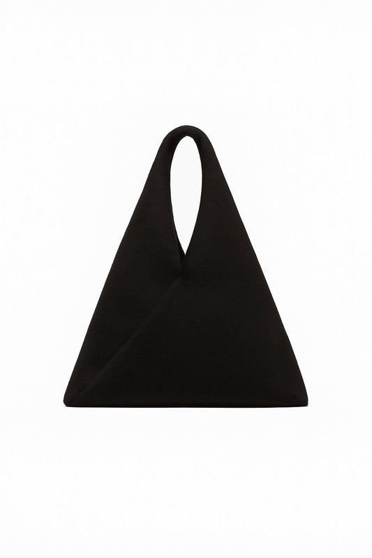 Borsa shopper in peluche nera