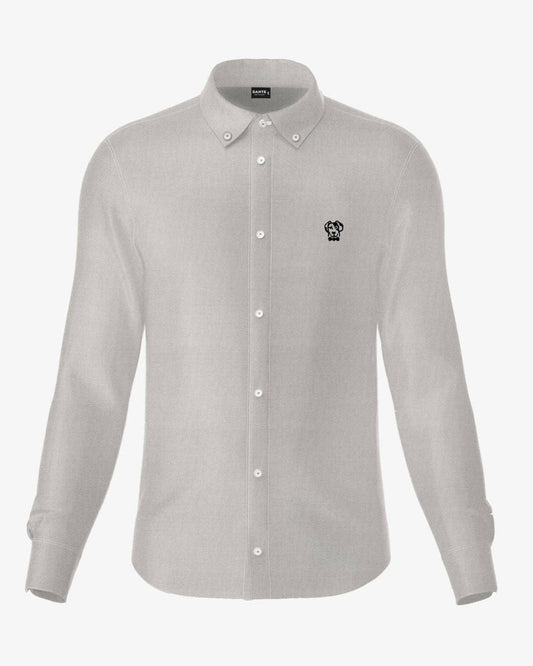 Camicia Oxford grigia antimacchia