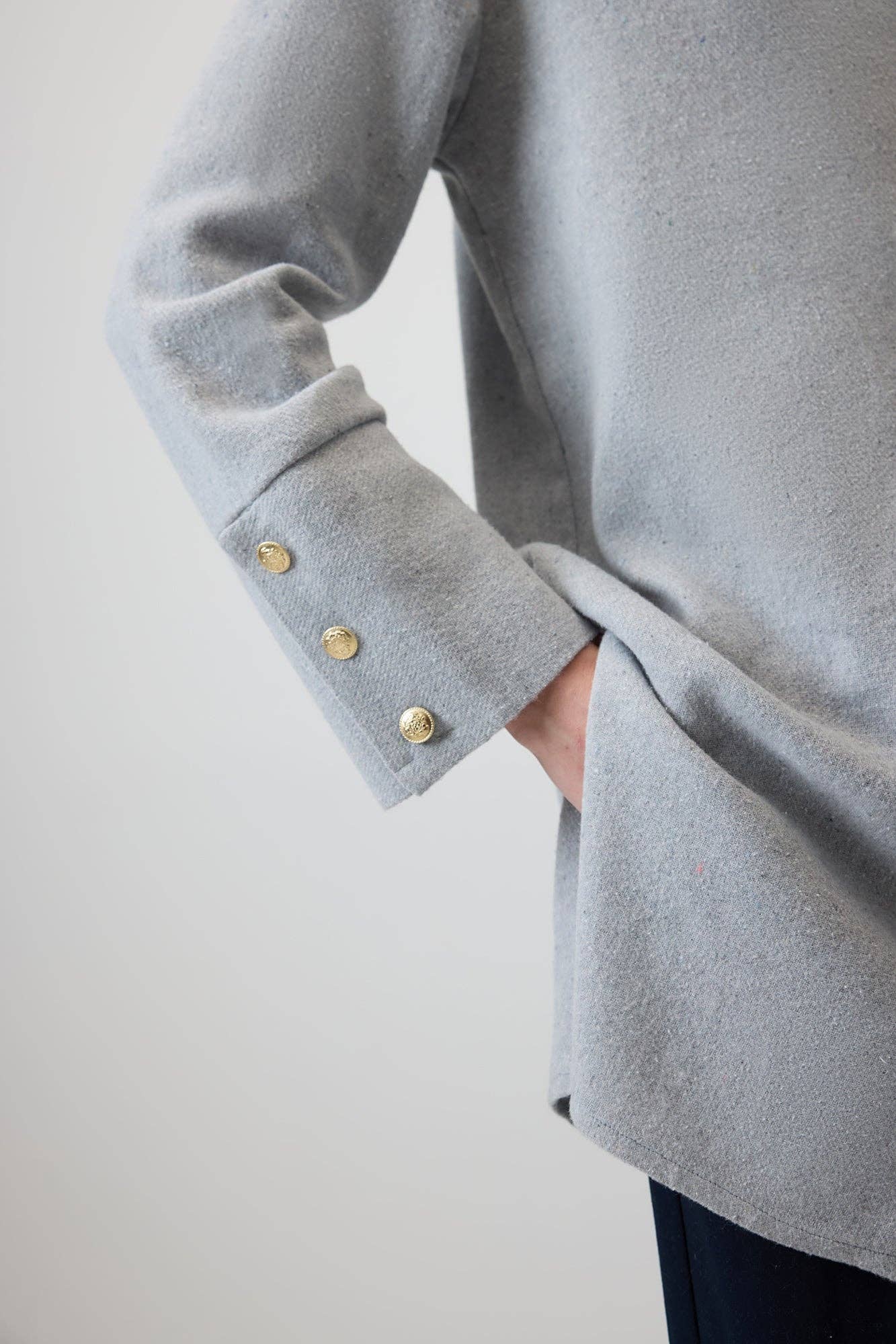 Camicia oversize con polsini larghi