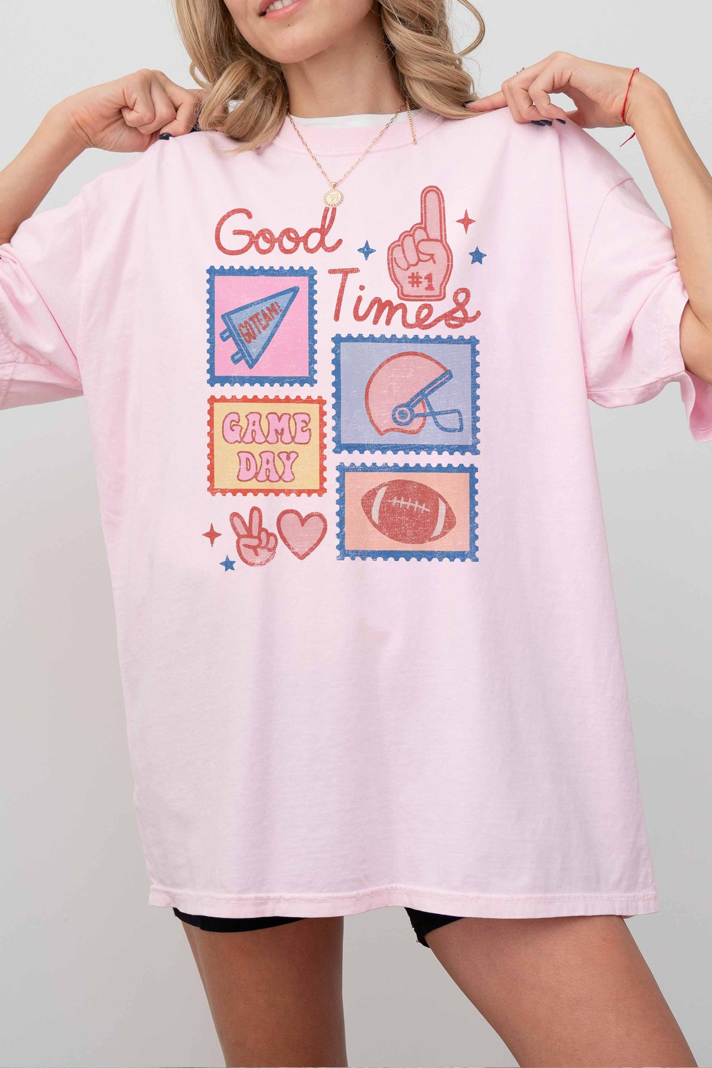 T-shirt oversize grafica Game Day