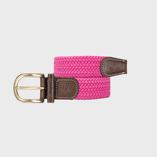 Cintura intrecciata elastica da donna rosa