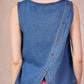 Top in denim Ariette da donna