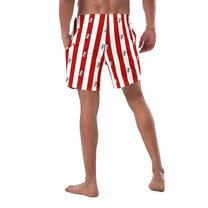 Costume da bagno corto a righe Coffee