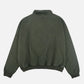 Maglione oversize super pesante con zip a un quarto verde Kombu