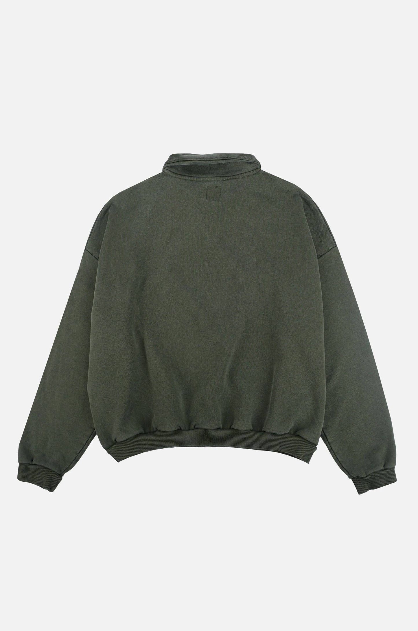 Maglione oversize super pesante con zip a un quarto verde Kombu