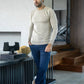 Maglione in cotone Pima beige