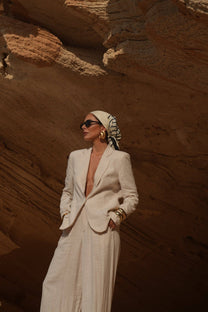 Blazer in lino misto rayon
