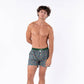 Boxer in cotone biologico con stampa orso bruno