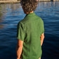 Camicia in lino verde Praia