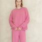 Maglione girocollo classico in misto cashmere