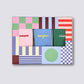 Set da 3 calze colorate con scritte Amore Bonjour Ciao
