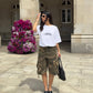 T-shirt oversize “Yoga is Overrated” in cotone biologico