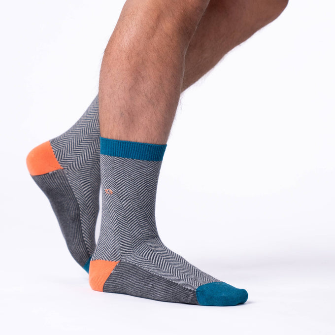 Calzini in cotone pettinato motivo chevron Mirage