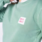 Felpa unisex Billyclub verde acqua in cotone biologico