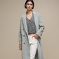 Cappotto lungo doppiopetto da donna
