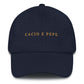 Cappellino Dad Hat ricamato “Cacio e Pepe” in cotone