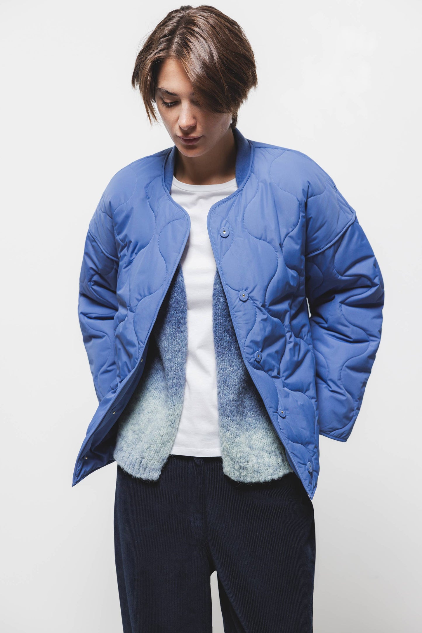 Giacca trapuntata oversize