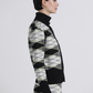 Giacca in maglia jacquard geometrica